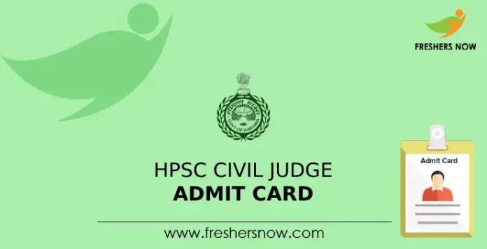 HPSC Civil Judge Admit Card