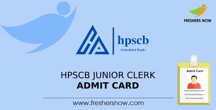 HPSCB Junior Clerk Admit Card 2024