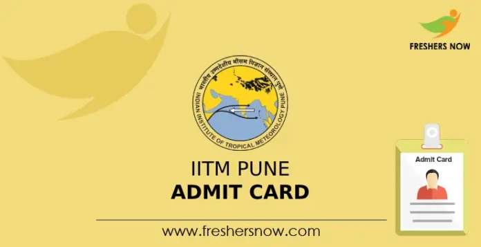 IITM Pune Admit Card