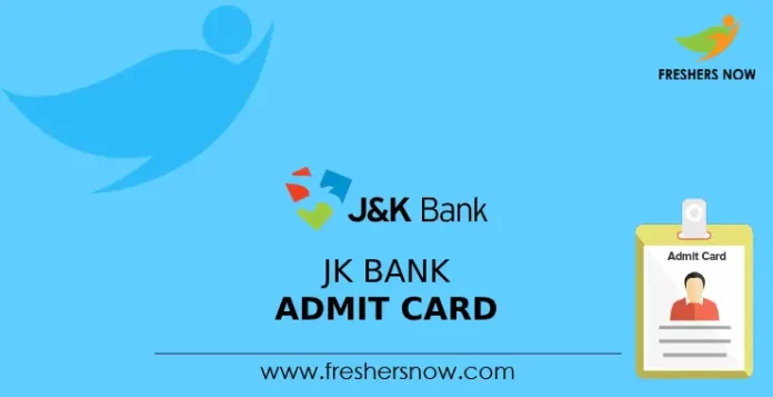 JK Bank Admit Card