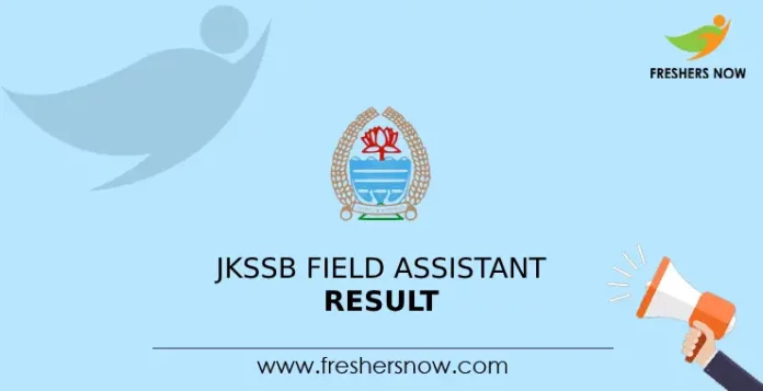 JKSSB Field Assistant Result