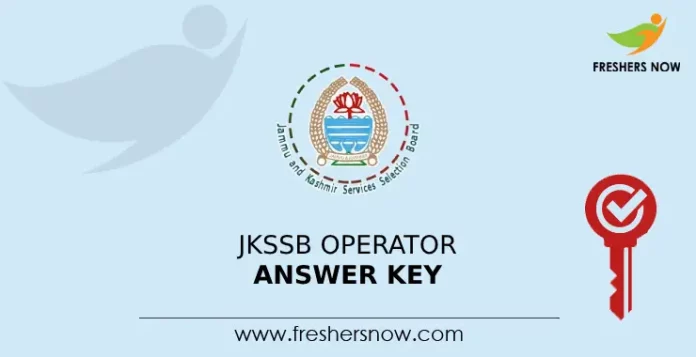 JKSSB Operator Answer Key