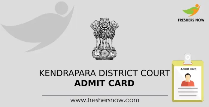 Kendrapara District Court Admit Card