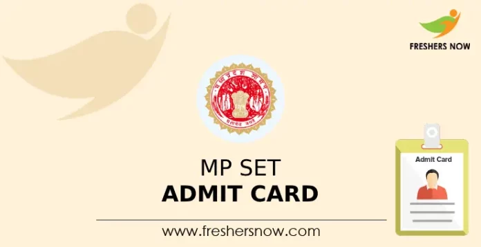 MP SET Admit Card 2024
