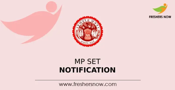 MP SET 2024 Notification