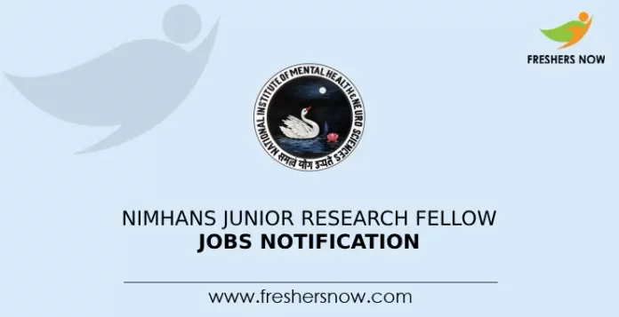 NIMHANS Junior Research Fellow Jobs Notification