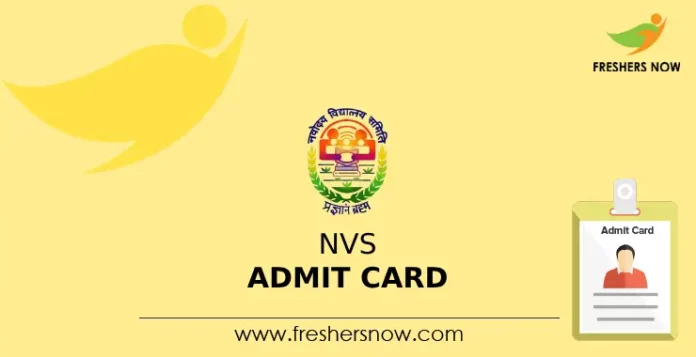 NVS Admit Card