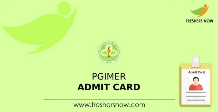 PGIMER Admit Card