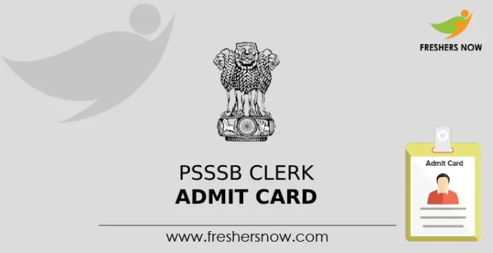 PSSSB Clerk Admit Card