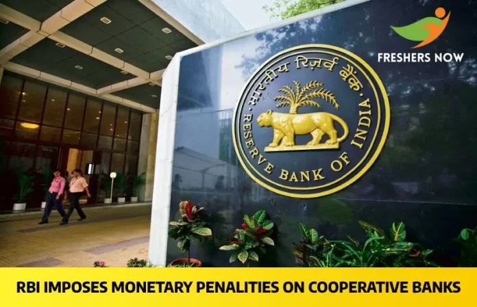 RBI Imposes Monetary Penality on Cooperative Banks