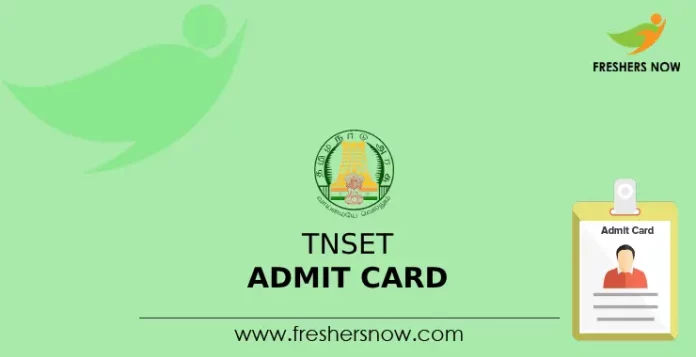 TNSET Admit Card