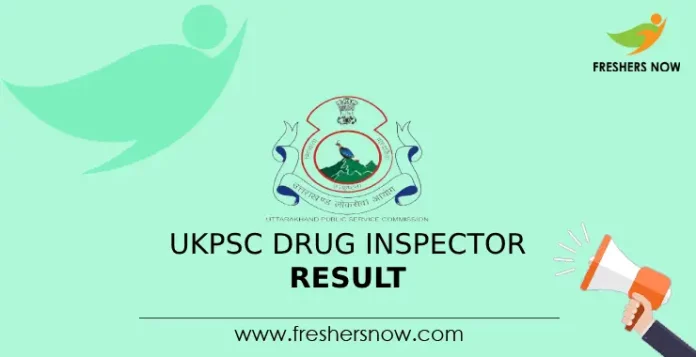 UKPSC Drug Inspector Result