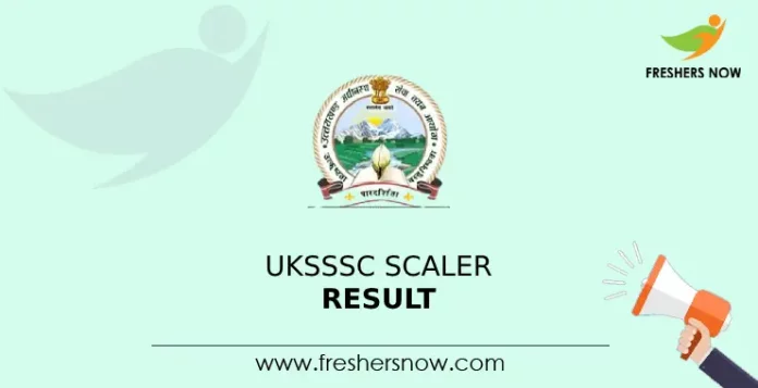 UKSSSC Scaler Result