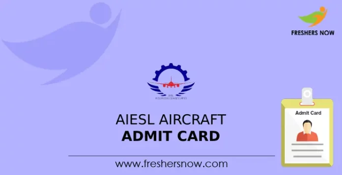 AIESL Aircraft Admit Card