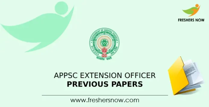APPSC Extension Officer Previous Papers