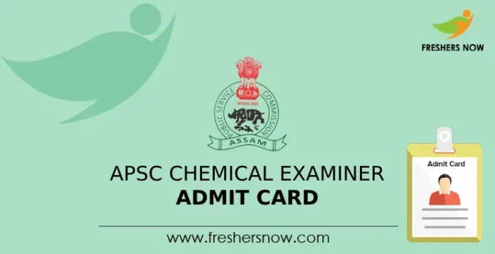 APSC Chemical Examiner Admit Card 2024