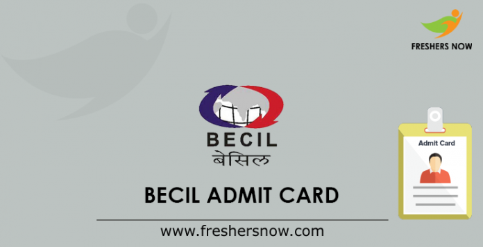 BECIL Admit Card