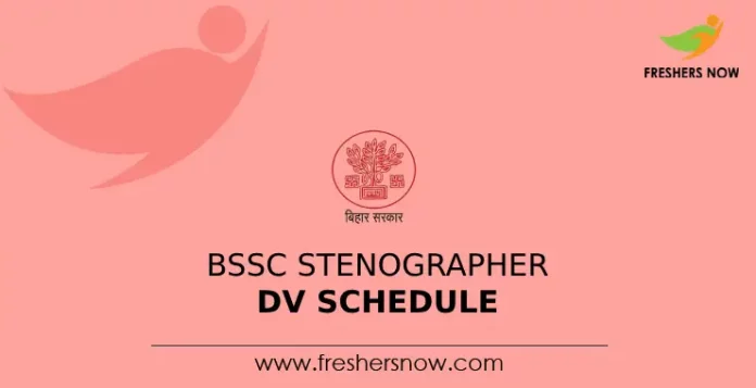 BSSC Stenographer DV Date