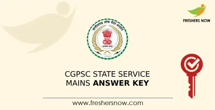 CGPSC State Service Mains Answer Key