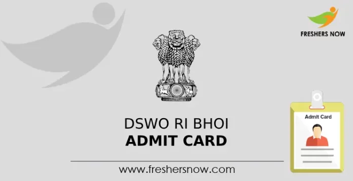 DSWO Ri Bhoi Admit Card