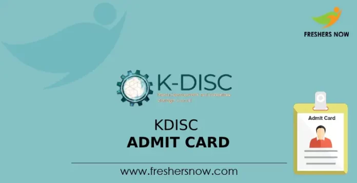 KDISC Admit Card