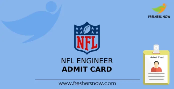 NFL Engineer Admit Card