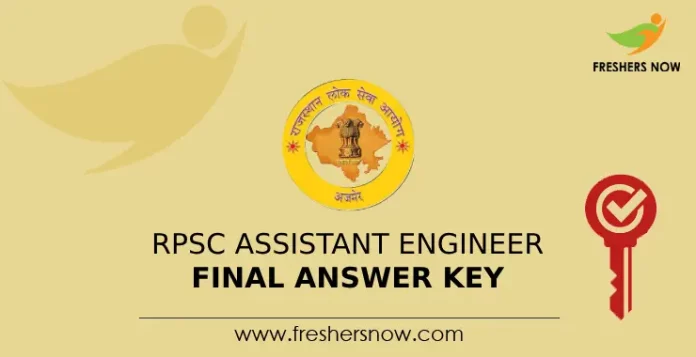 RPSC Assistant Engineer Final Answer Key