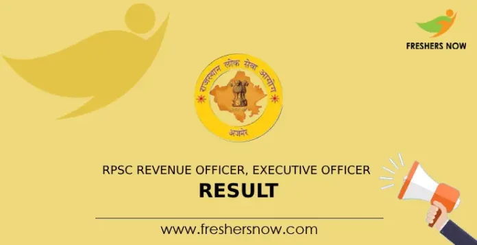 RPSC Revenue Officer, Executive Officer Result