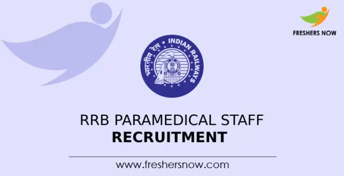 RRB Paramedical Staff Recruitment