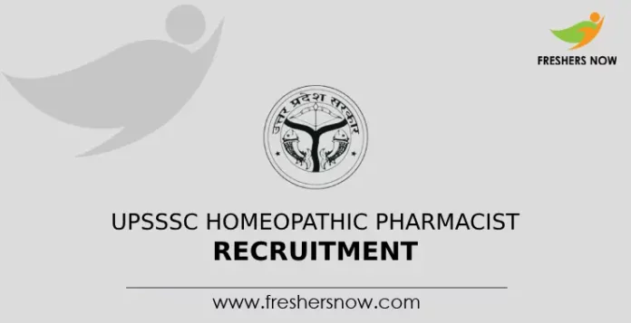 UPSSSC Homeopathic Pharmacist Recruitment