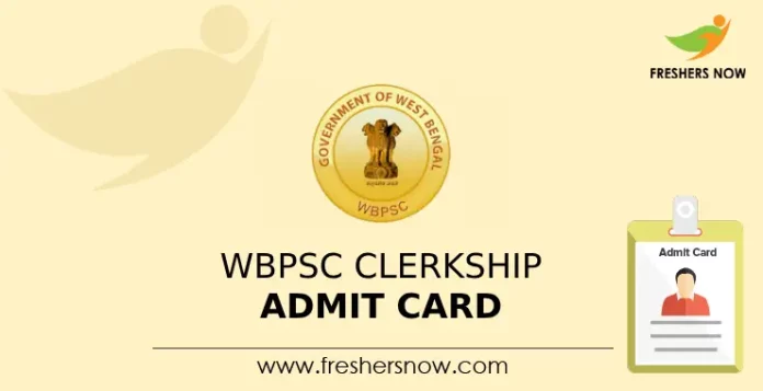 WBPSC Clerkship Admit Card