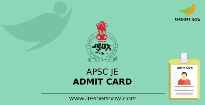 APSC JE Admit Card