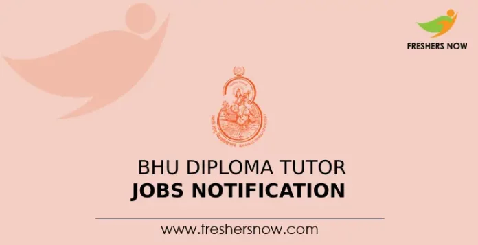 BHU Diploma Tutor Jobs Notification