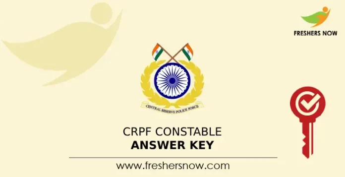 CRPF Constable Answer Key