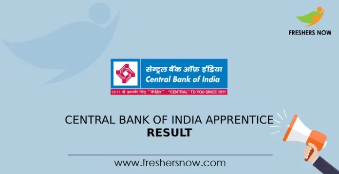 Central Bank of India Apprentice Result