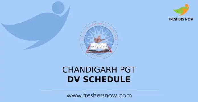 Chandigarh PGT DV Schedule