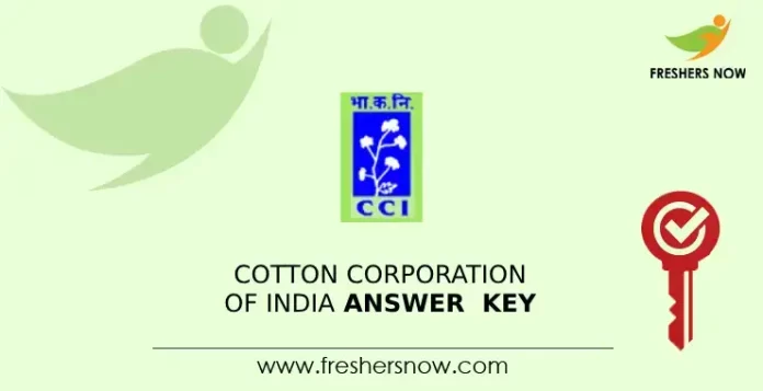 Cotton Corporation of India Answer Key