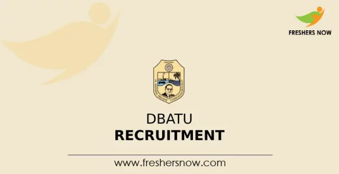 DBATU Recruitment