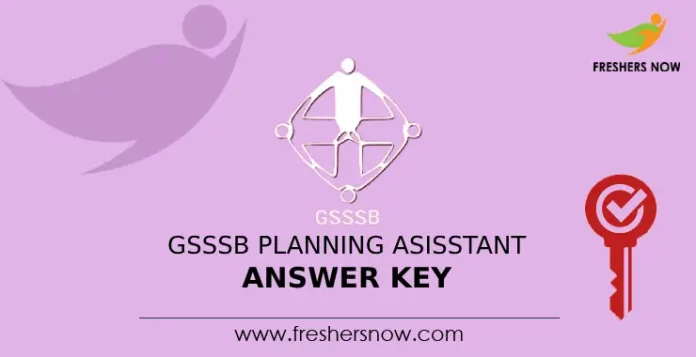 GSSSB Planning Assistant Answer Key