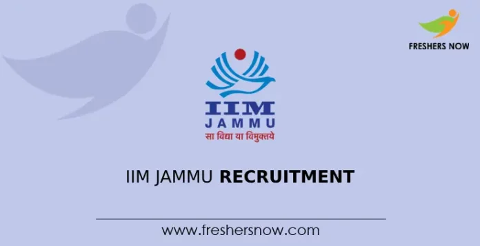 IIM Jammu Recruitment