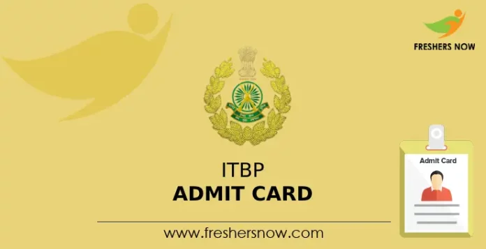 ITBP Admit Card