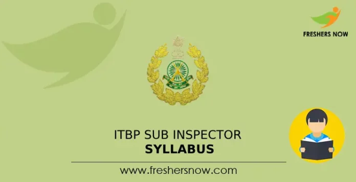 ITBP Sub Inspector Syllabus