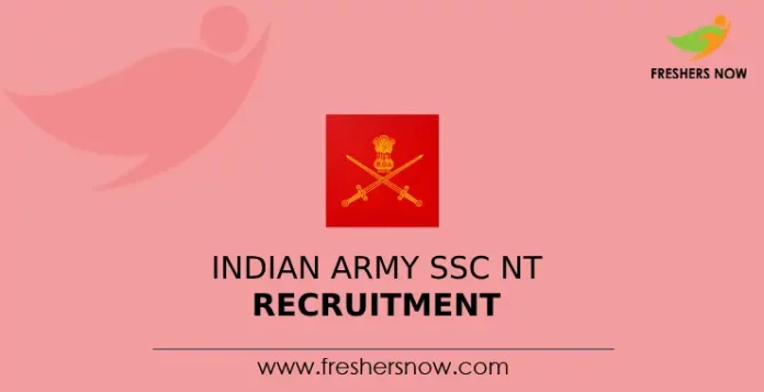 Indian Army SSC NT Recruitment
