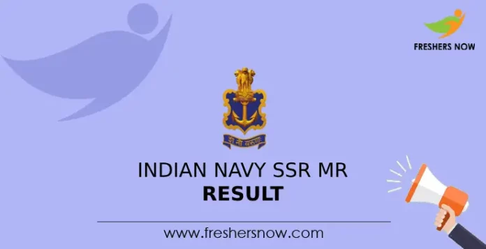 Indian Navy SSR MR Result