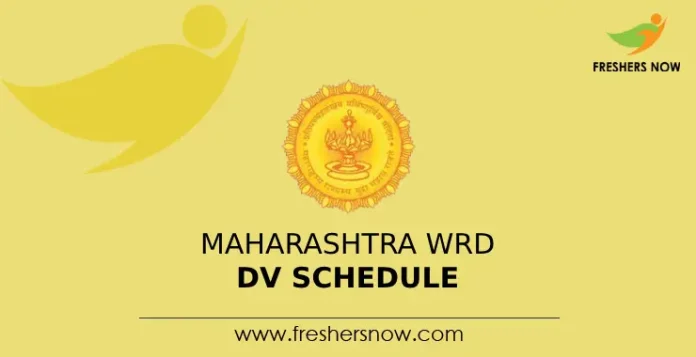 Maharashtra WRD DV Schedule