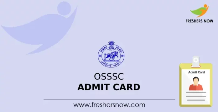 OSSSC Admit Card