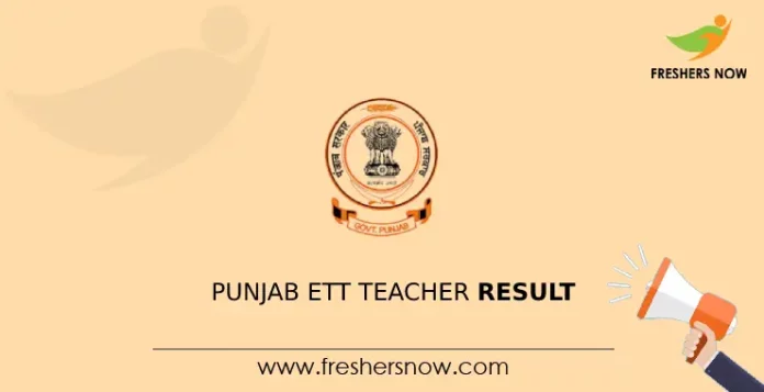 Punjab ETT Teacher Result