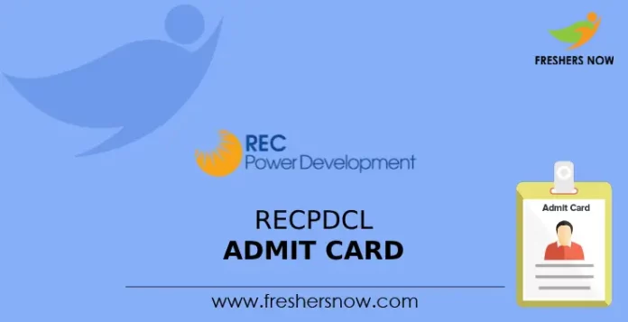 RECPDCL Admit Card