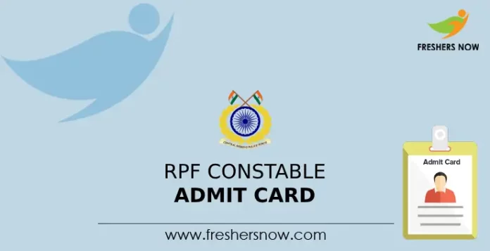 RPF Constable Admit Card