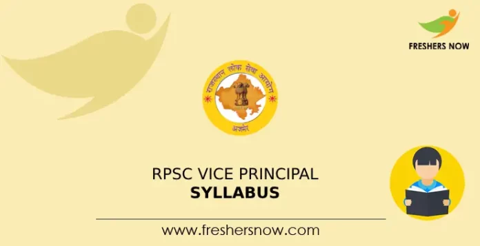 RPSC Vice Principal Syllabus